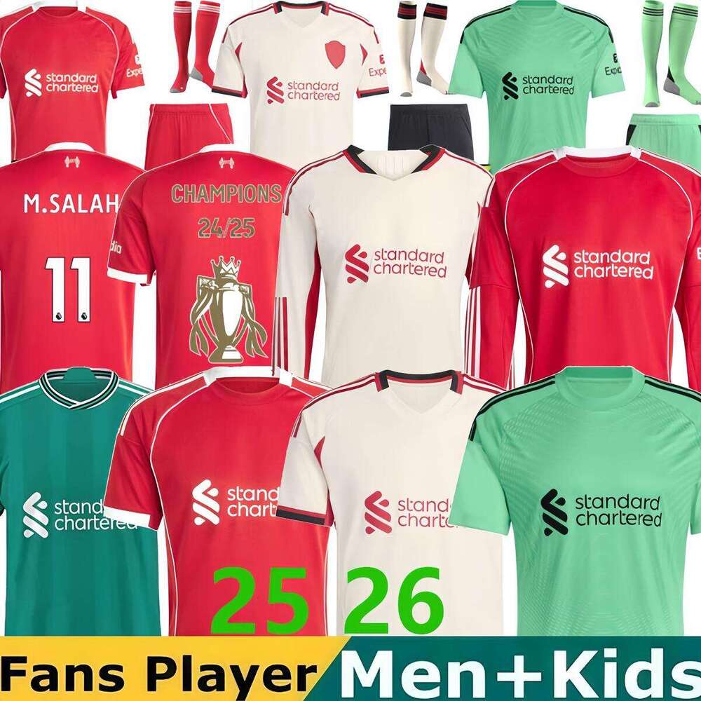 2025 ALLISTER soccer jerseys DIOGO JOTA EkitikE football shirts Luis DIaz A.BECKER FRIMPONG Wirtz Kerkez men kids kit women SALAH goalkeeper lfc 25 26 long sleeves