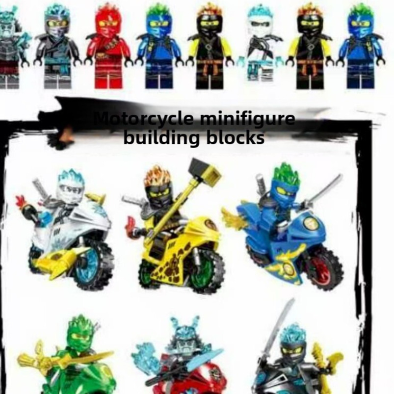 Compatible with Cool Motorcycle Ninjago Lloyd and Nini Building Blocks Minifigures Boys' Toys