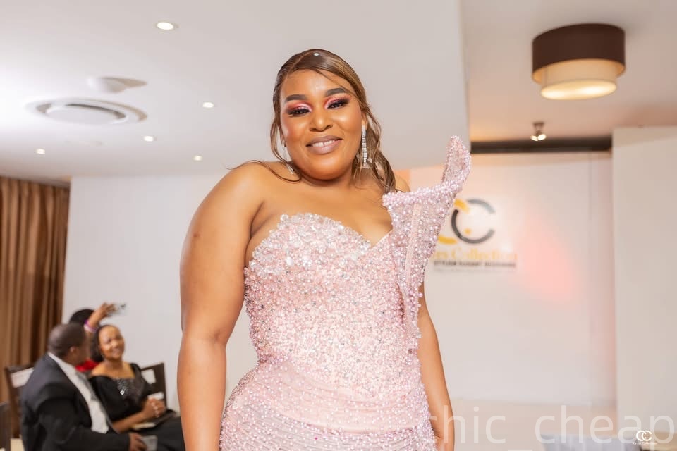 Aso Ebi Pink Mermaid Prom Dresses 2025 Pearls Crystals Stylish Sequined Evening Formal Party Second Birthday Engagement Gowns Plus Size Dress For Spec