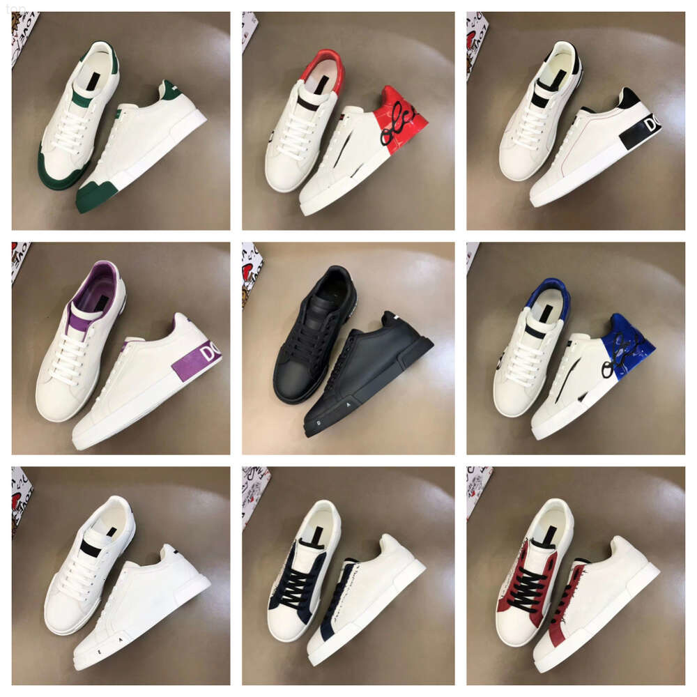 New Designer Shoes for Men Portofino Sneakers Shoe Luxury Calfskin Nappa Outdoor Trainers Mens Casual 393 dolcevita dolcecabana dolcely gabanaly BC8P