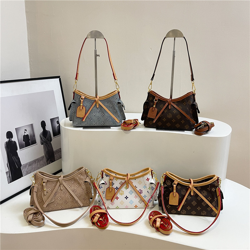 2025 Free shipping designer bags for womens Shoulder bags khaki white blue brown Printed versatile and fashionable single shoulder crossbody bag