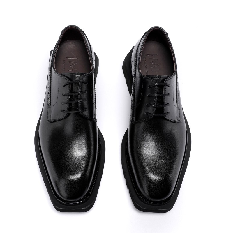 Men's shoes, high-end wedding shoes, lace-up, for weddings, made of cowhide, suitable for workwear, European sizing