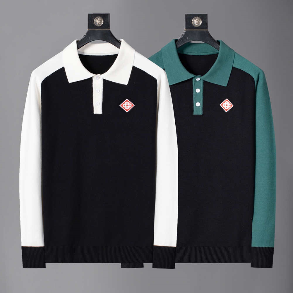 sweater men quarter zip knitted sweater t shirt designer women pullover uomo half zipper luxury casual casab jumper autumn wool women hoodie chandail cardigan pull