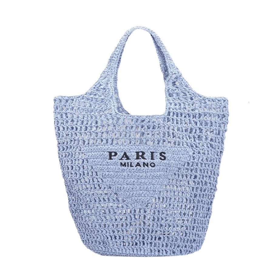 Urban Minimalist Women's Handbag With Free Shipping Designer Luxury Embroidered Letter Mesh Bag Fashion Hollowed Out Handmade Woven Bag Casual Be