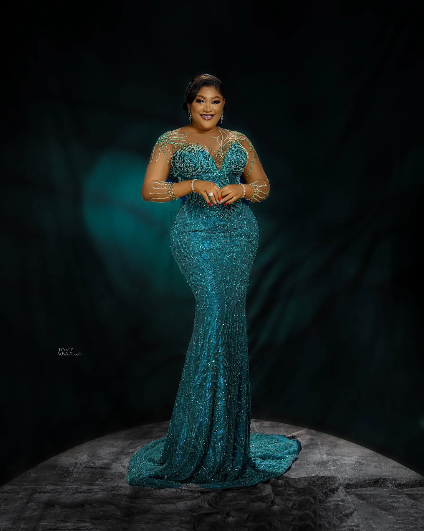 Hunter Green Mermaid Prom Dresses 2025 Beaded Sheer Neck Sequined Evening Formal Party Second Birthday Engagement Gowns Plus Size Dress For Special Oc