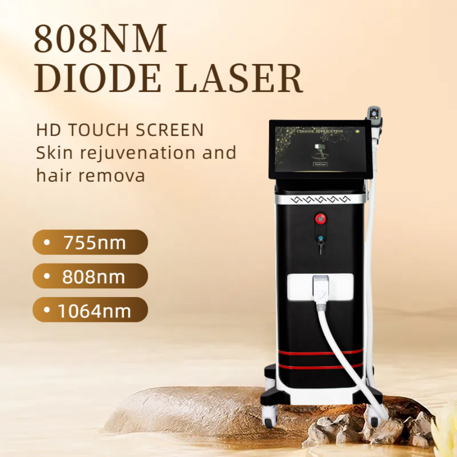 Diode Laser Hair Removal Machine 3 Wavelength 755nm 808nm 1064nm 3500W Painless Permanent Hair Removal CE certification