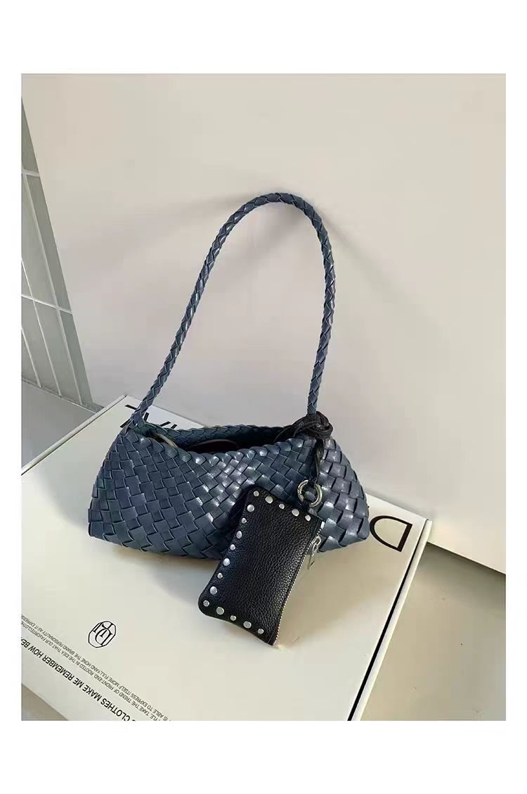 Designer Luxury Bag Bag Handwoven Dumpling Bag For Women 2025 New Niche Vintage Underarm Bag Single Shoulder Handbag Basket Bag