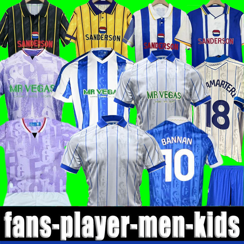 XXXL 4XL 25 26 Sheffields home WednesdayS soccer jersey 2025 2026 ADENIRAN UGBO FAMEWO FLINT Bernard away men kids kit third football shirt Retro 93 94 95 97