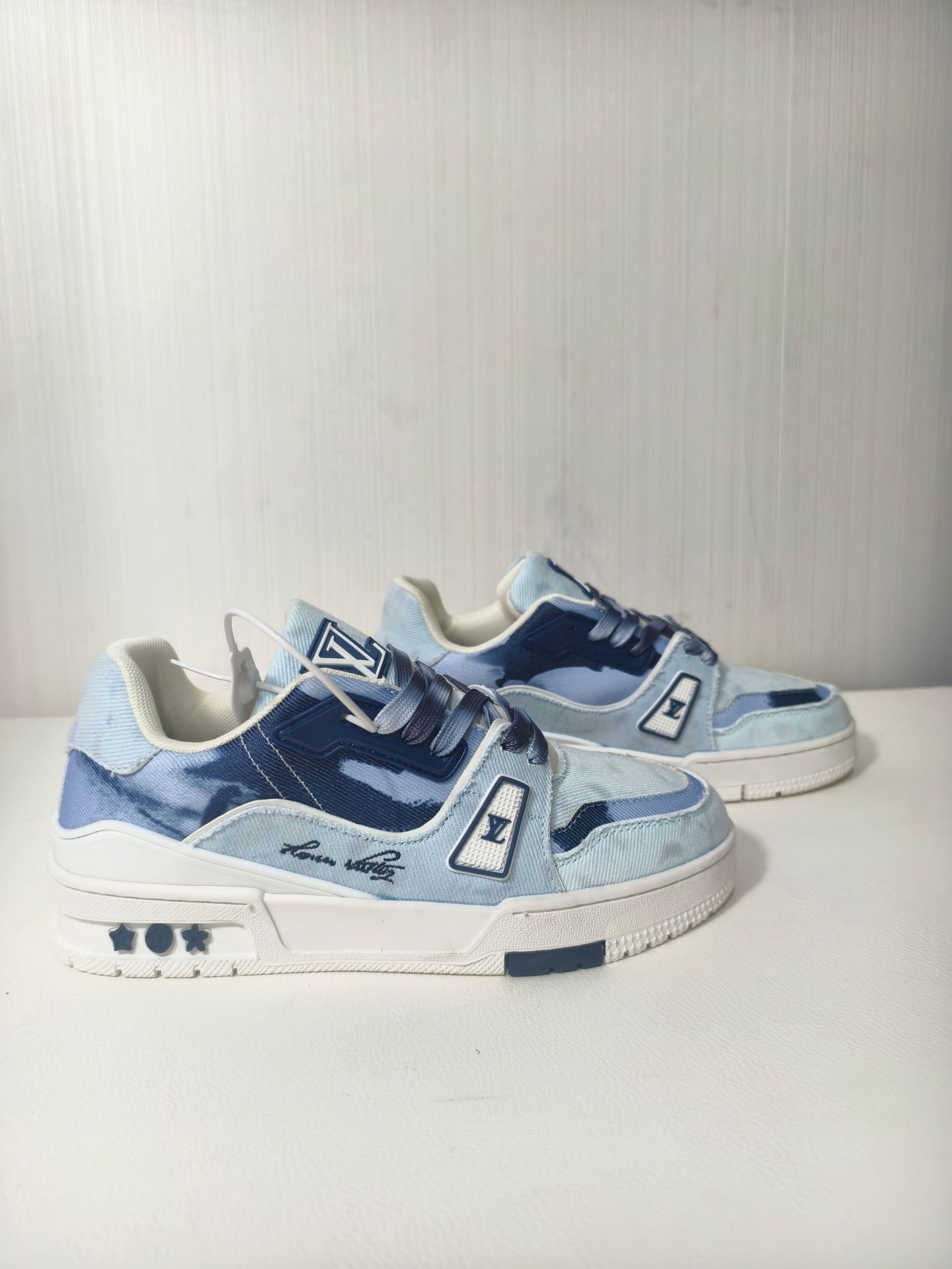 designer shoes 2025 All-match Tie-dye Denim Process Unisex Fashion Sneakers ca