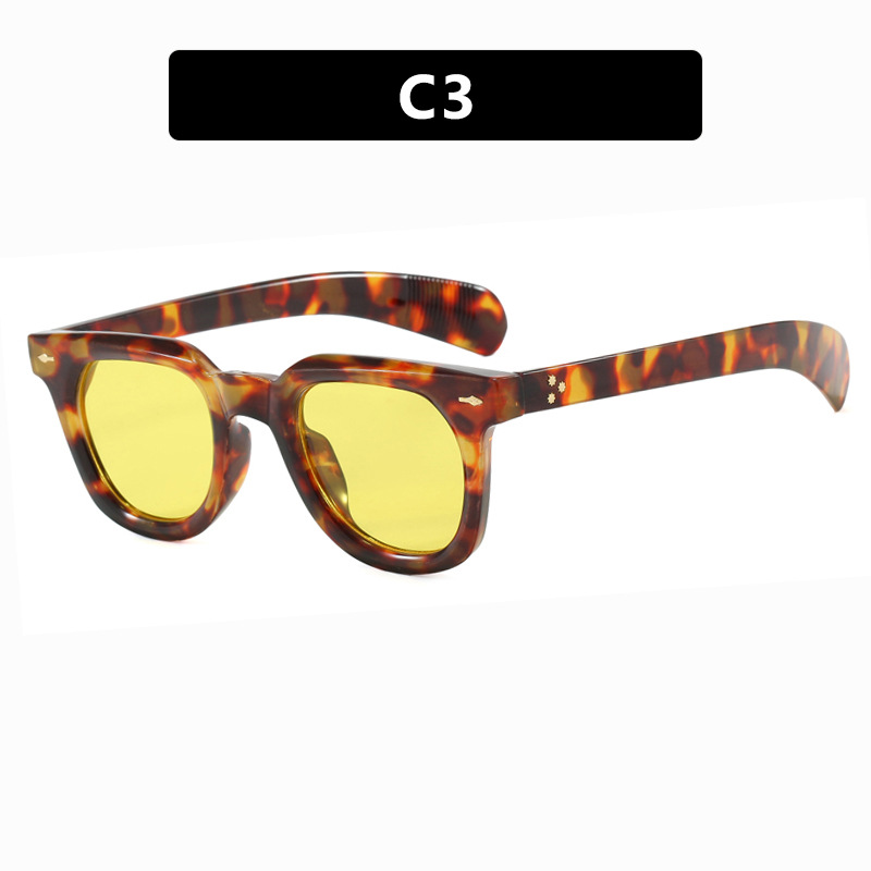 2025 Arrow Accent Square Sunglasses UV400 Polarized Driving Shades for Men Women Vintage Street Style Eye wear