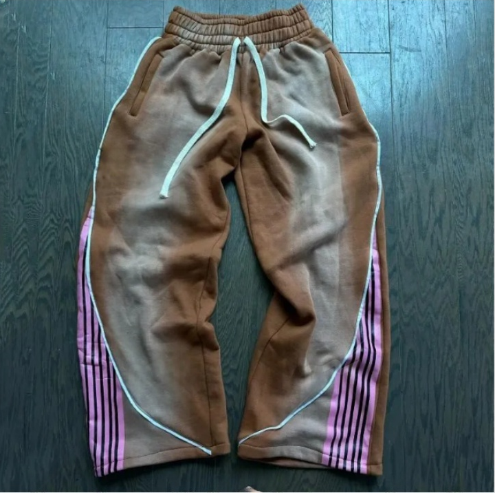 Men's Pants Y2k Fashion Stripes Vintage Harajuku Hip Hop Men Women Jogger Drawstring Sweatpants Oversize Cargo Trousers Streetwear