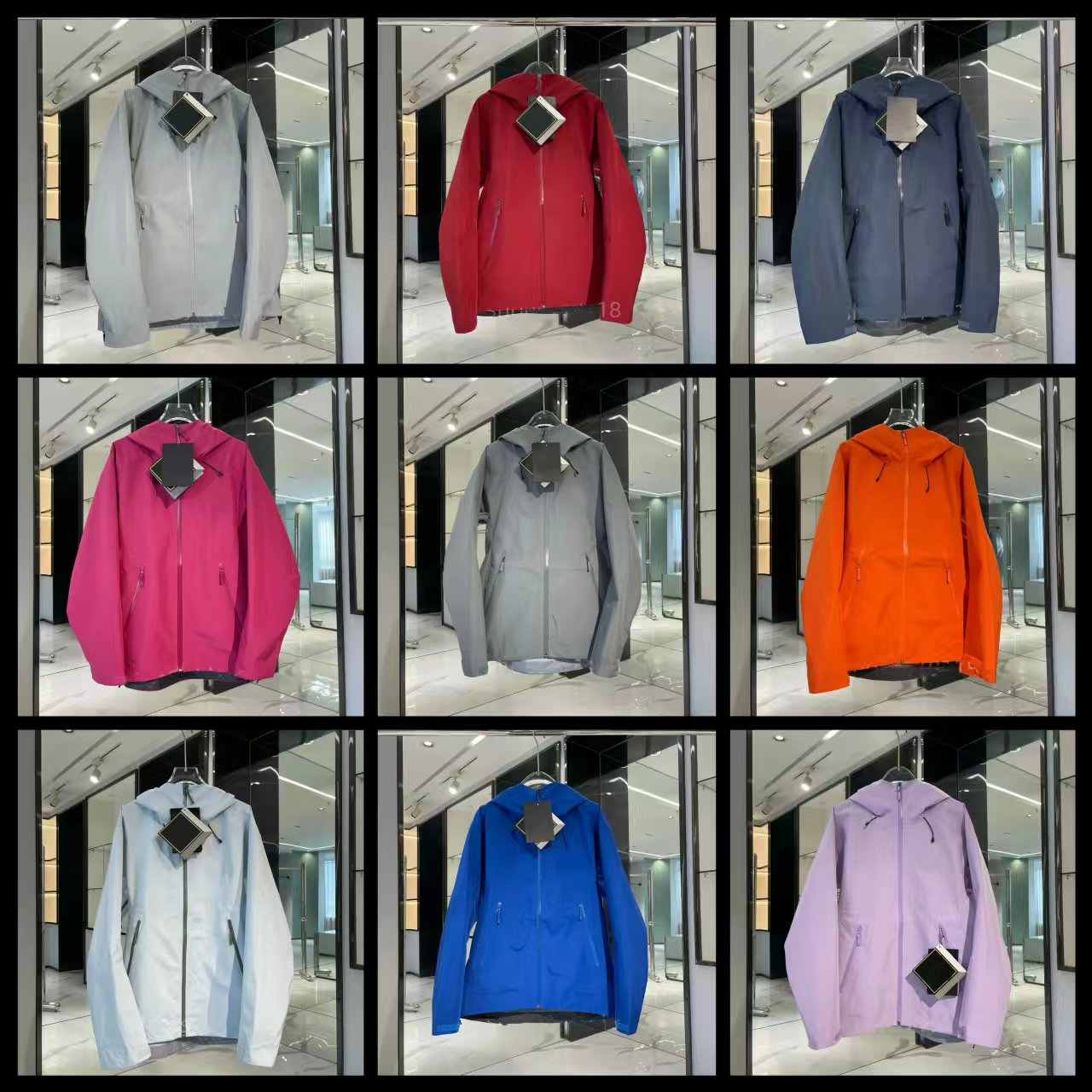 tops New Men Jacket Three Layer Outdoor zipper jackets LT SV Windproof and waterproof mountain skiing warm designer jackets Lightweight Hiking size s-2XL