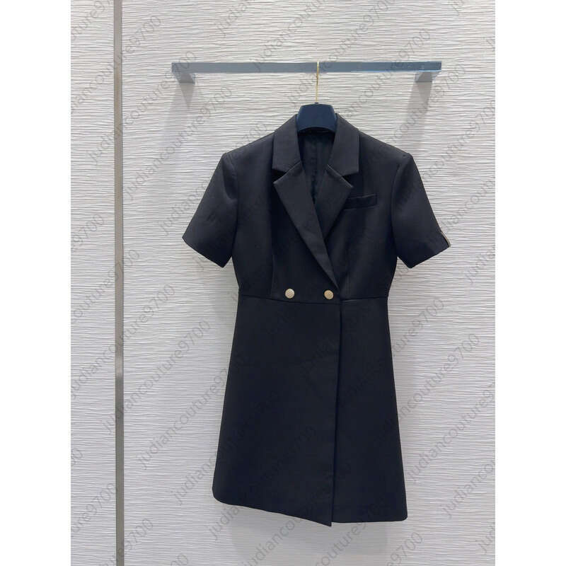 designer Blazer Dress women Formal Office clothes classic Double Breasted trendy Lapel Collar Slim Fit dresses for woman