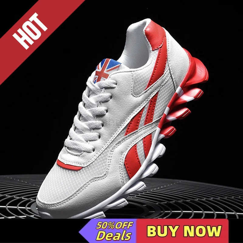 Trend Size 46 47 48 Mens Wear-resistant Cushioning Thick-soled Fitness Sneakers Outdoor Breathable Running Shoes for Men M250818