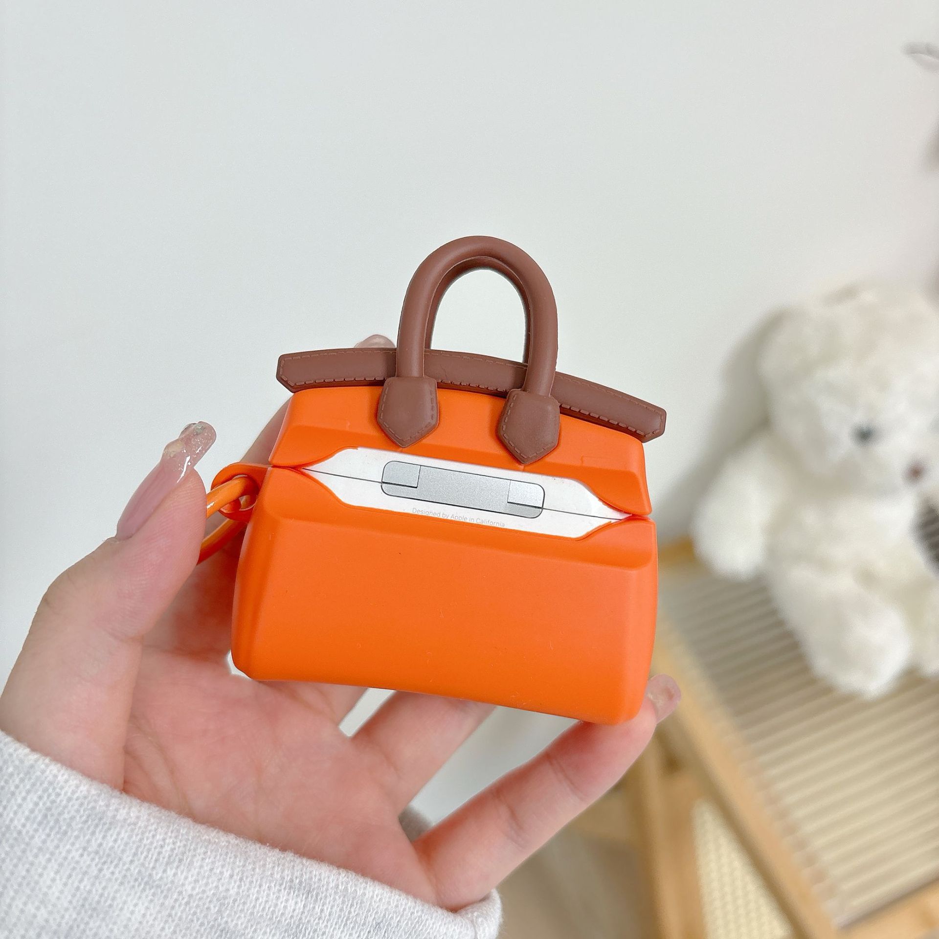 Yellow horse keychain Creative Fun Handbag Compatible Generation Earphone CaseGeneration Soft 250726