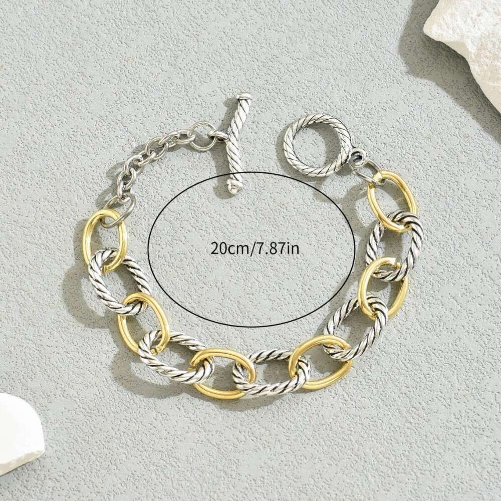 Geometric Women's Simple Hip-Hop Design Niche Multi-Layer Bracelet Versatile Jewelry
