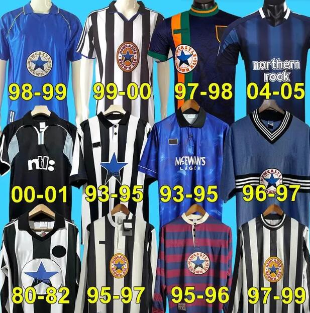 New castleS 95 96 97 99 2000 01 03 04 Retro SOCCER jerseys SHEARER PINAS 1993 1980 82 05 2006 UNITED OWEN classic FOOTBALL SHIRTS Ginola long sleeves