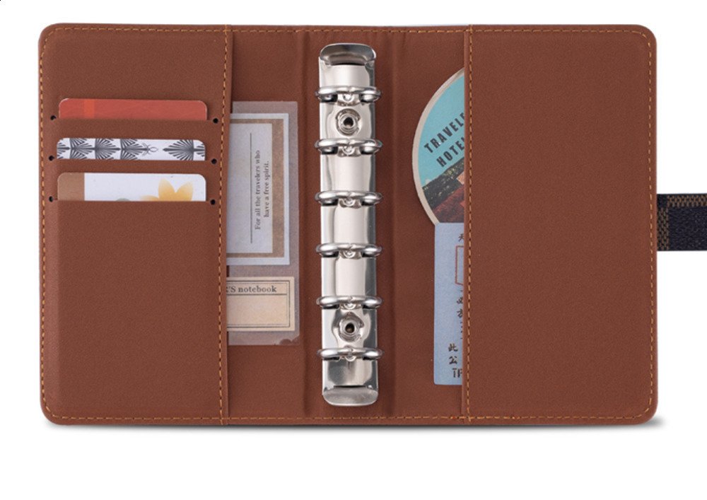 A7 Loose-leaf Notebook High-end Grid Notebook Checkerboard Pattern Mini Notebook Planner Diary 250818