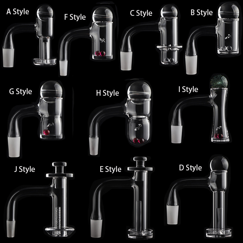 10 Style Handmade High-Quality Control Tower Terp Slurpers 10mm 14mm Male Joint Quartz Banger Nails Set