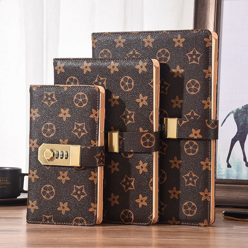 A5A6 Password Book B5 Lockable Notebook Business Office Cute Record Book Study Notebook Journal 250818