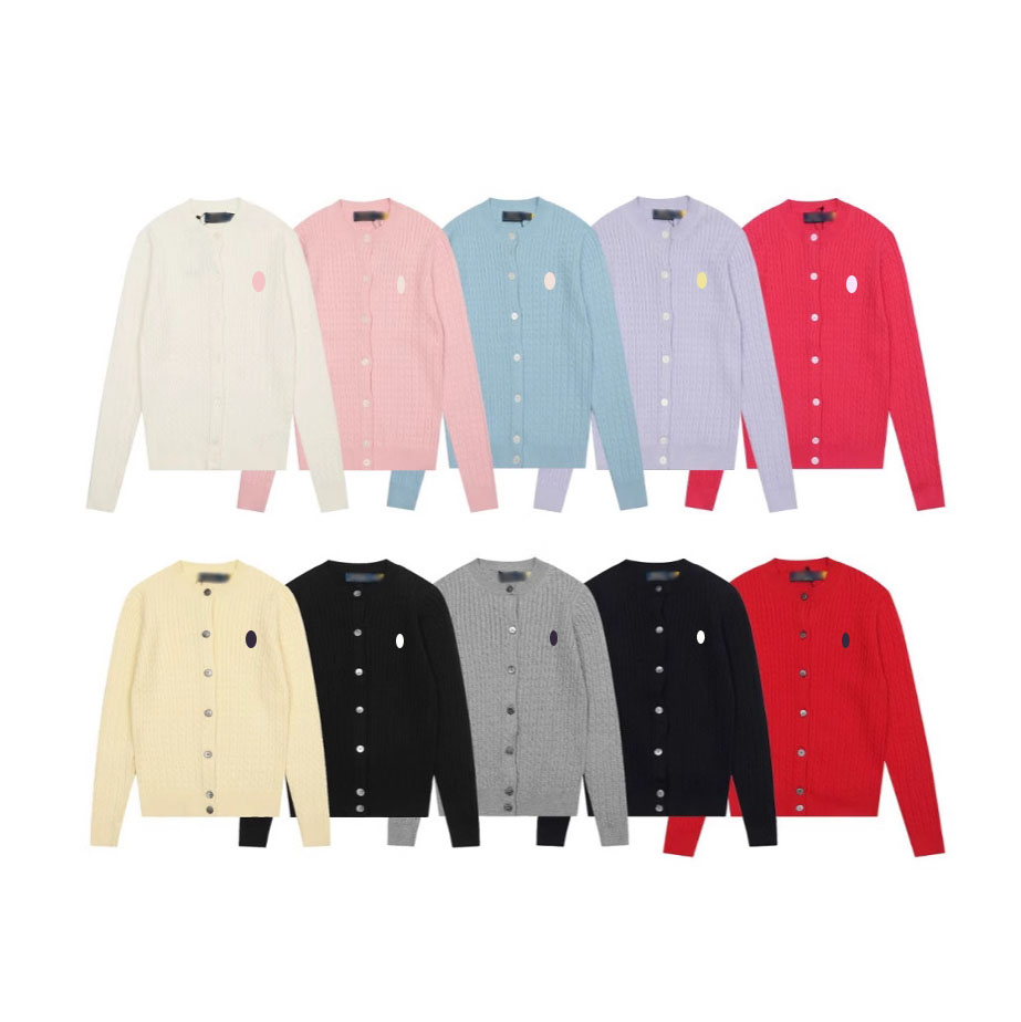 designer sweater women Wool cardigan sweater designer sweater cotton fabric autumn winter classic light luxury wholesale price polo sweater Sizes S-XL
