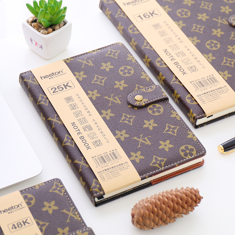 Diary Book A5 Fashion B5 Notebook Hard Surface Copy 25K Notepad Small Portable A6 Office With Buckle Business 250818