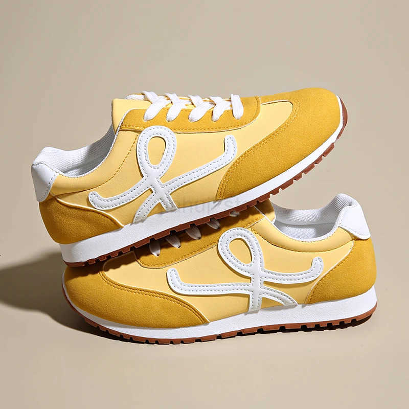 New Vulcanized Wedged Sneakers Womens Lace Up Sports Shoes Casual Non Slip Trainers Comfortable Jogging Shoes Sneakers M250818