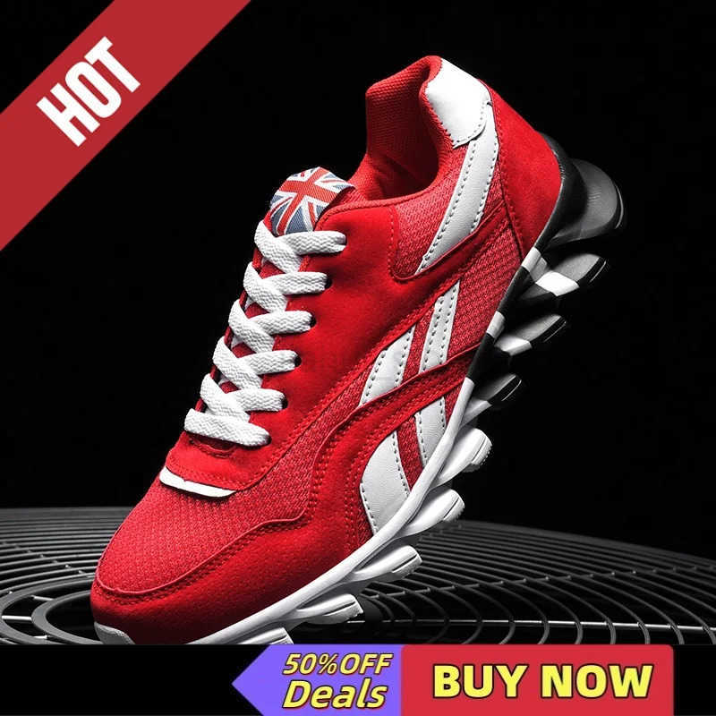 Trend Size 46 47 48 Mens Wear-resistant Cushioning Thick-soled Fitness Sneakers Outdoor Breathable Running Shoes for Men M250818