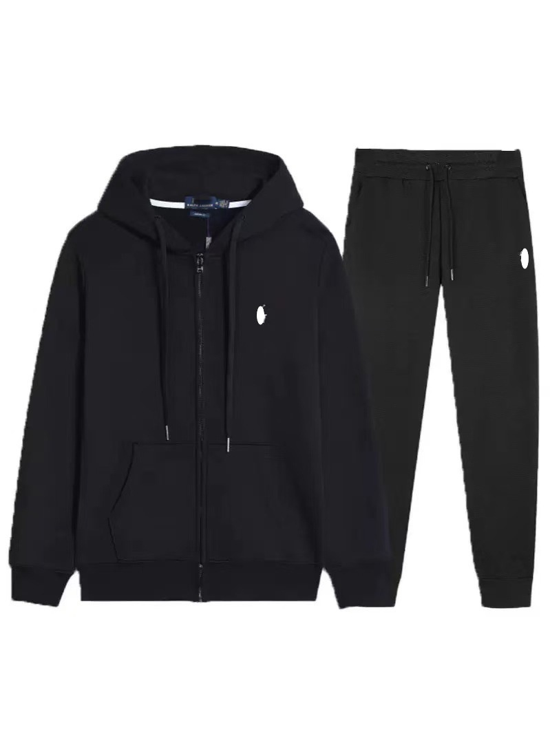 Mens Tracksuits Polo Hoodie Mens Hoodies Designer Hoodies Mens Tracksuit Designer Sets Zip Pullover Cotton Horse embroidery Long Sleeve Casual Tech Fleece Sweatsh