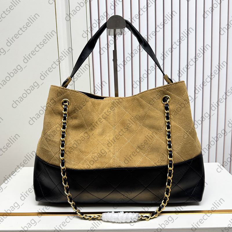 Luxe Bag suede designer bag luxury handbag leather deer skin splicing fashionable 25 year suede handmade workshop diamond pattern shoulder bags chain crossbody bag