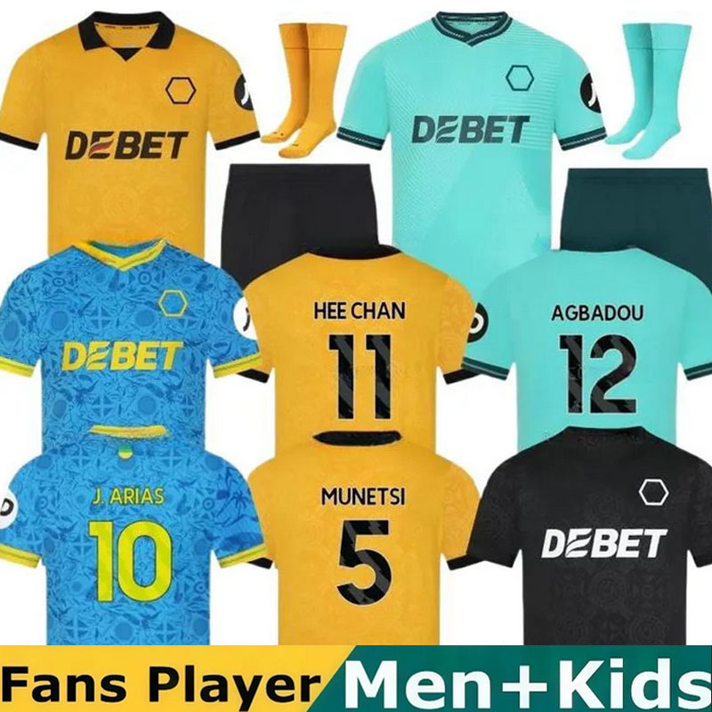 25 26 WoErHaMpToNes WoEs 70th soccer jerseys CUNHA STRAND LARSEN GUEDES MUNETSI SARABIA BELLEGARDE DOYLE ANDRE HEE CHAN DAWSON men kids Kits football shirt Wolv