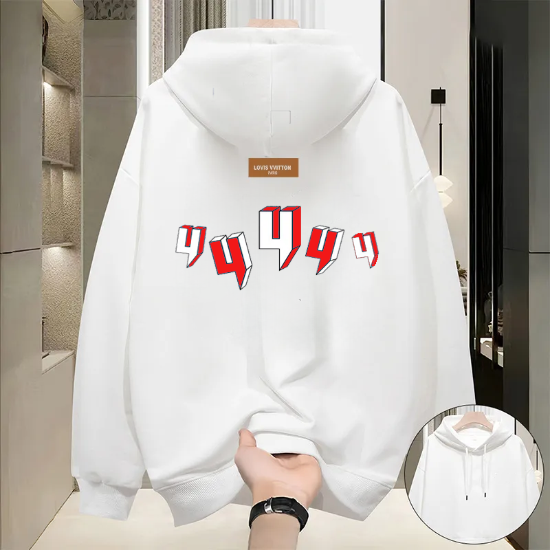 Casual Plus Size Mens Sweatshirt Vintage Design with Unisex Appeal