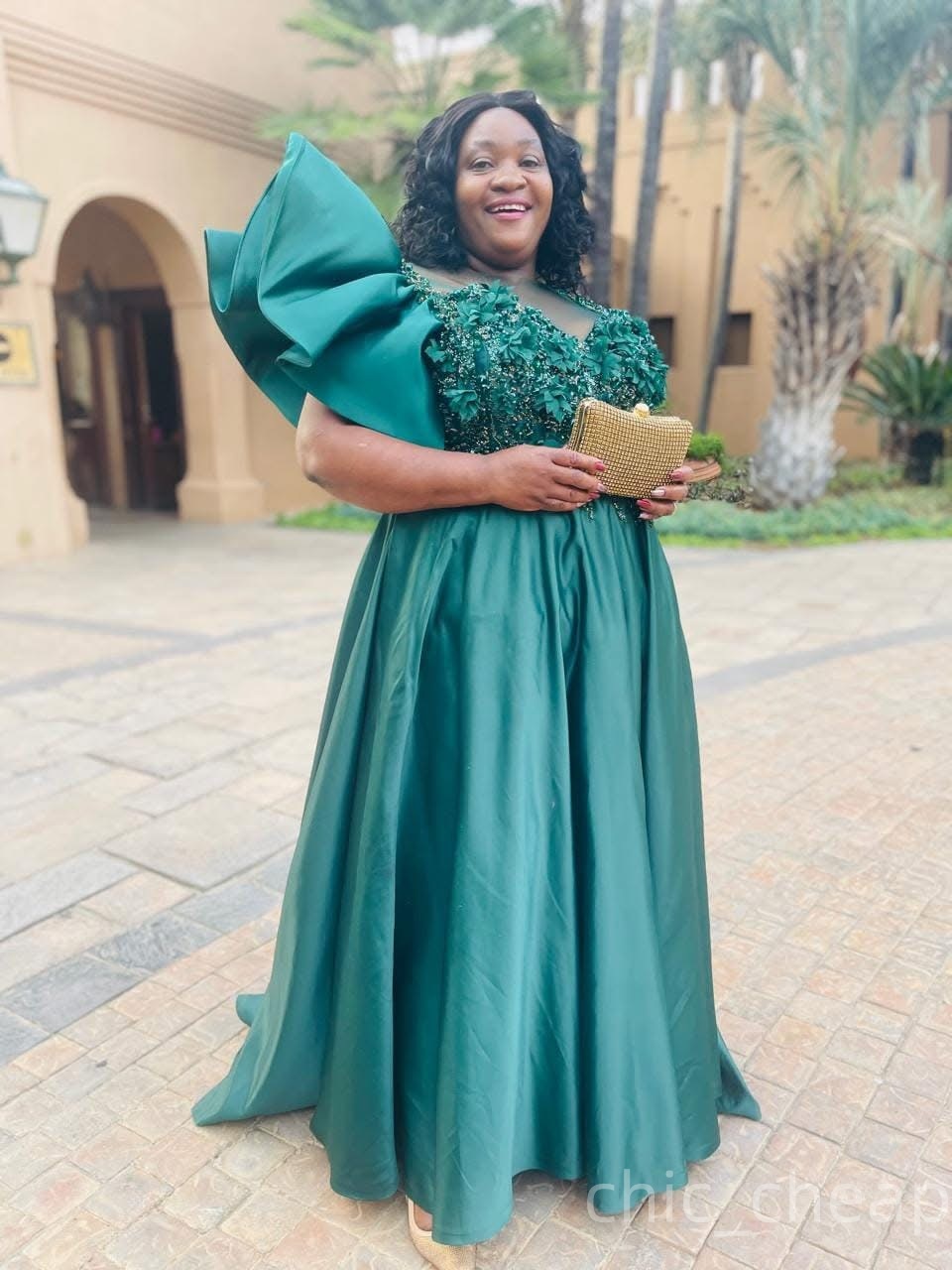 2025 Plus Size Hunter Green A-line Mother Of Bride Dresses Beaded Floral Lace Satin Evening Party Mama's Dress Vintage Birthday Wedding Guest Gro