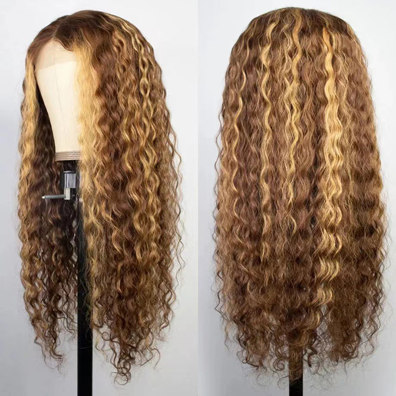 Luxurious Full Head Covering 250% Density Brazilian Lashy Wave Curly Wig Ideal for Everyday Wear j8