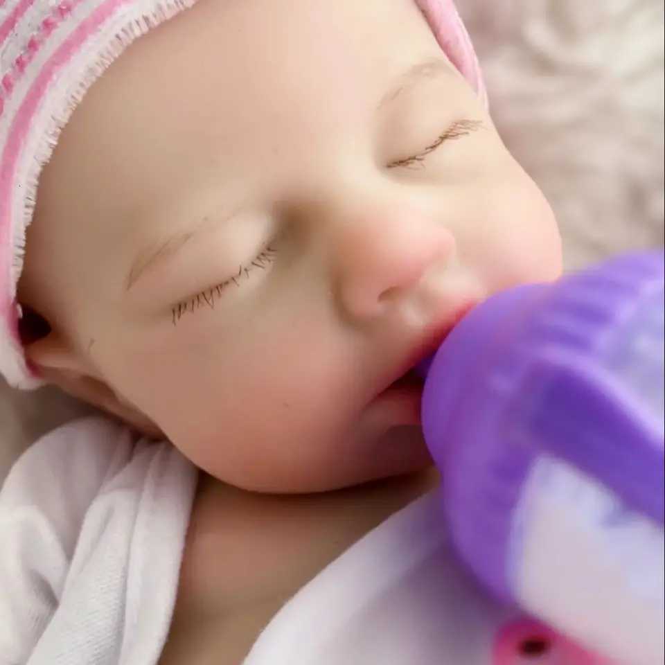 33CM Reborn Dolls Open Mouth Silicone Loulou Full Body Soft Silicone Painted Newborn Baby Dolls reborn de silicone real body Z250818