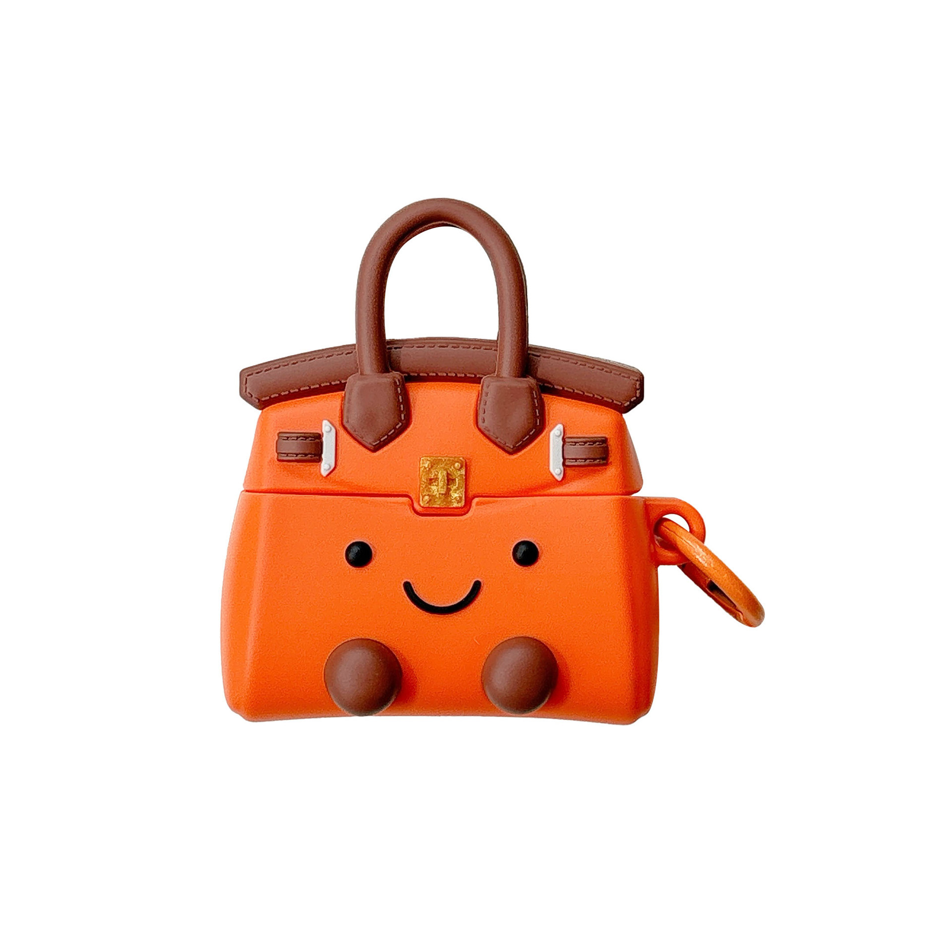 Yellow horse keychain Creative Fun Handbag Compatible Generation Earphone CaseGeneration Soft 250726