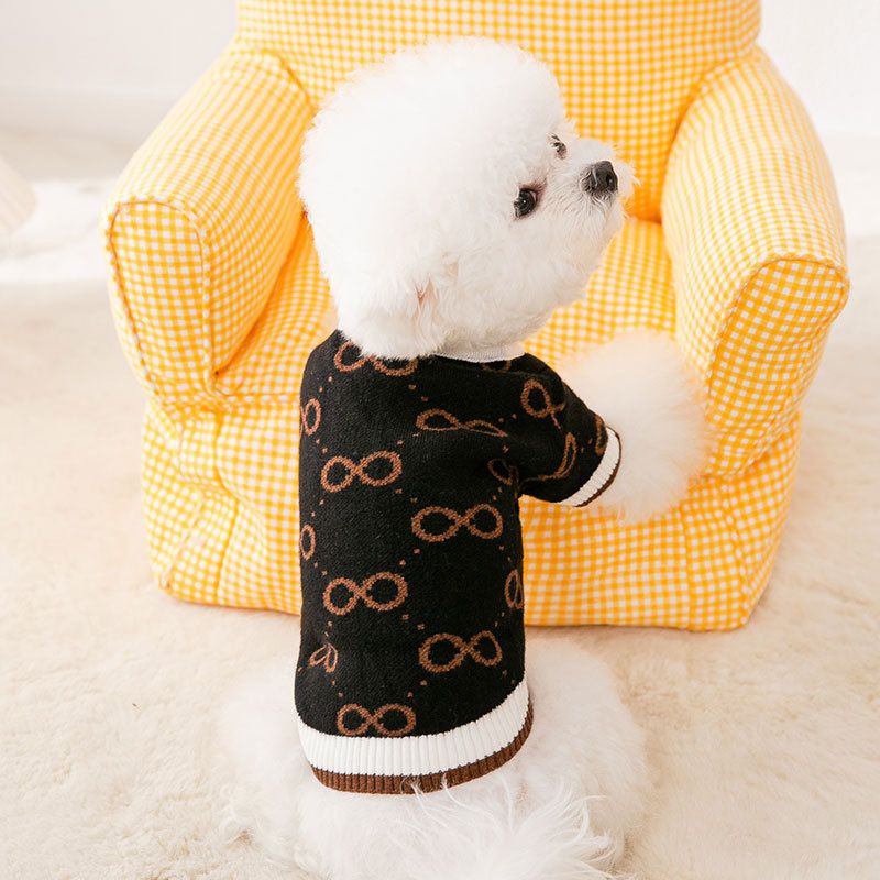 2025 new Luxury Clothes For cat Small Dogs Winter Warm Dog dog Chihuahua French Bulldog Clothing Pet Items Knitted Cardigan Sweater