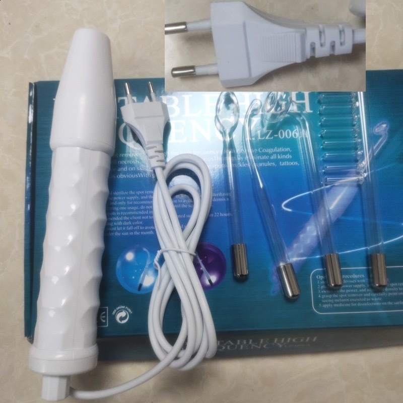 Portable high-frequency electrotherapy beauty equipment spot removal skin care hydrotherapy genuine leather 4 violet ray stick 241014