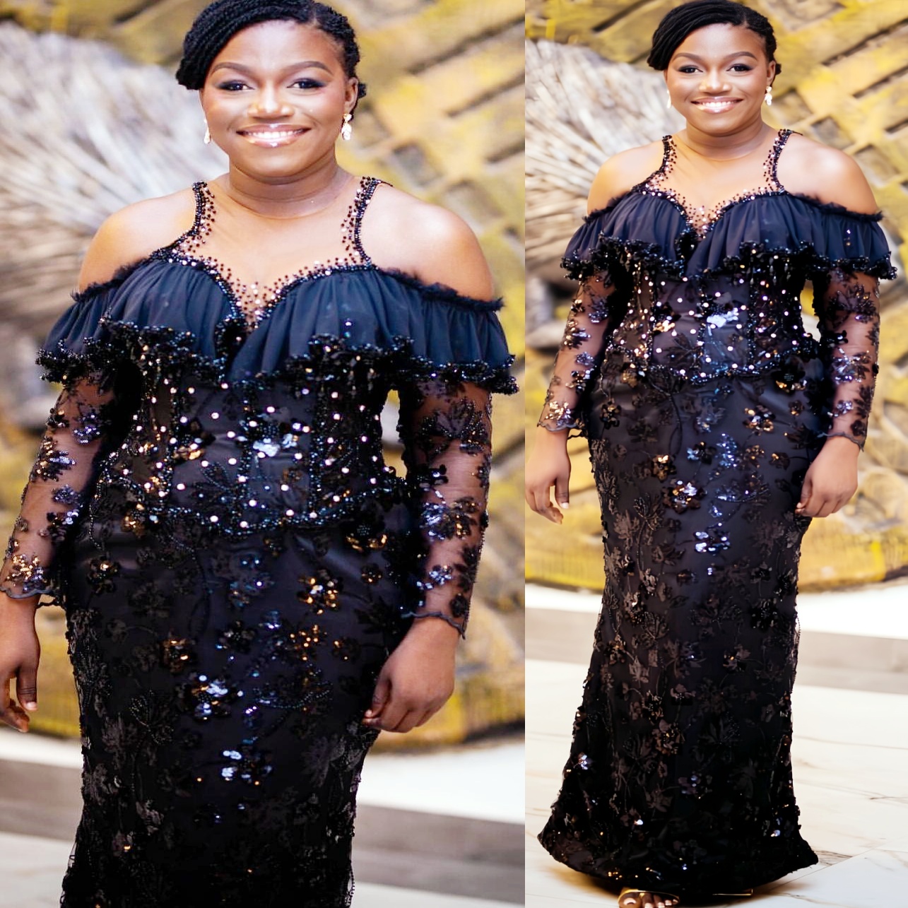 2025 Plus Size Black Mermaid Mother Of Bride Dresses Crystals Beaded Sequined Evening Party Mama's Dress Vintage Birthday Wedding Guest Groom Mot