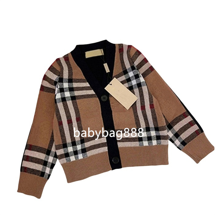 Children's designer Kids Sweater fashion brand classic pattern long sleeved children's clothing luxurious outdoor casual size 90-160cm D19