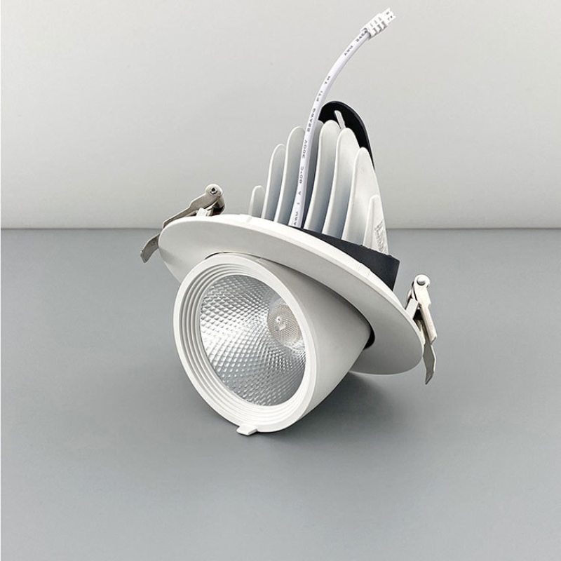 Adjustable Recessed Gooseneck Spotlights for Suspended Ceilings - Perfect for Clothing Store Feature Walls & Backgrounds 17/2