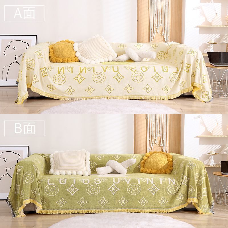 Ins style Cat-Proof Luxury All-Season Universal designer luxcury Throw Full Cover Blanket Sofa Slipcover Dustproof ddmythur