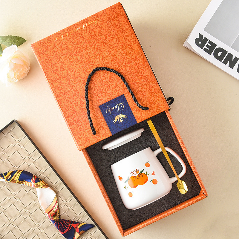 Luxury Cup Phnom Penh Mug Gift Box Set Coffee Mug Couple Ceramic Souvenir Wedding Bridal Lover's Gifts 250818