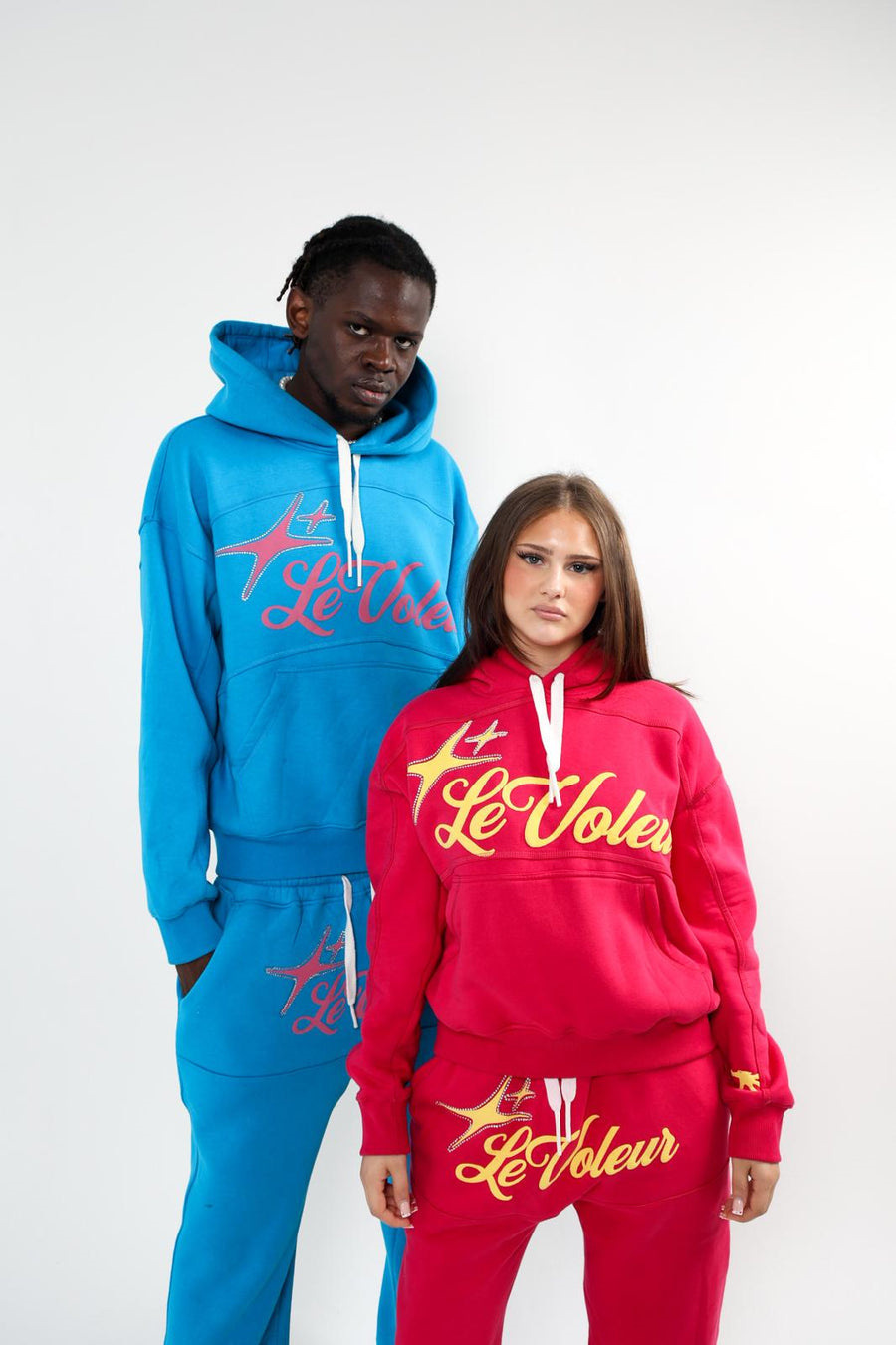 Men's Tracksuits Hoodie Sweatshirt Two Piece Set Blue,Grey,Red And Black Hip-hop Letter Retro Print Oversized Streetwear For Men And Women In Aut