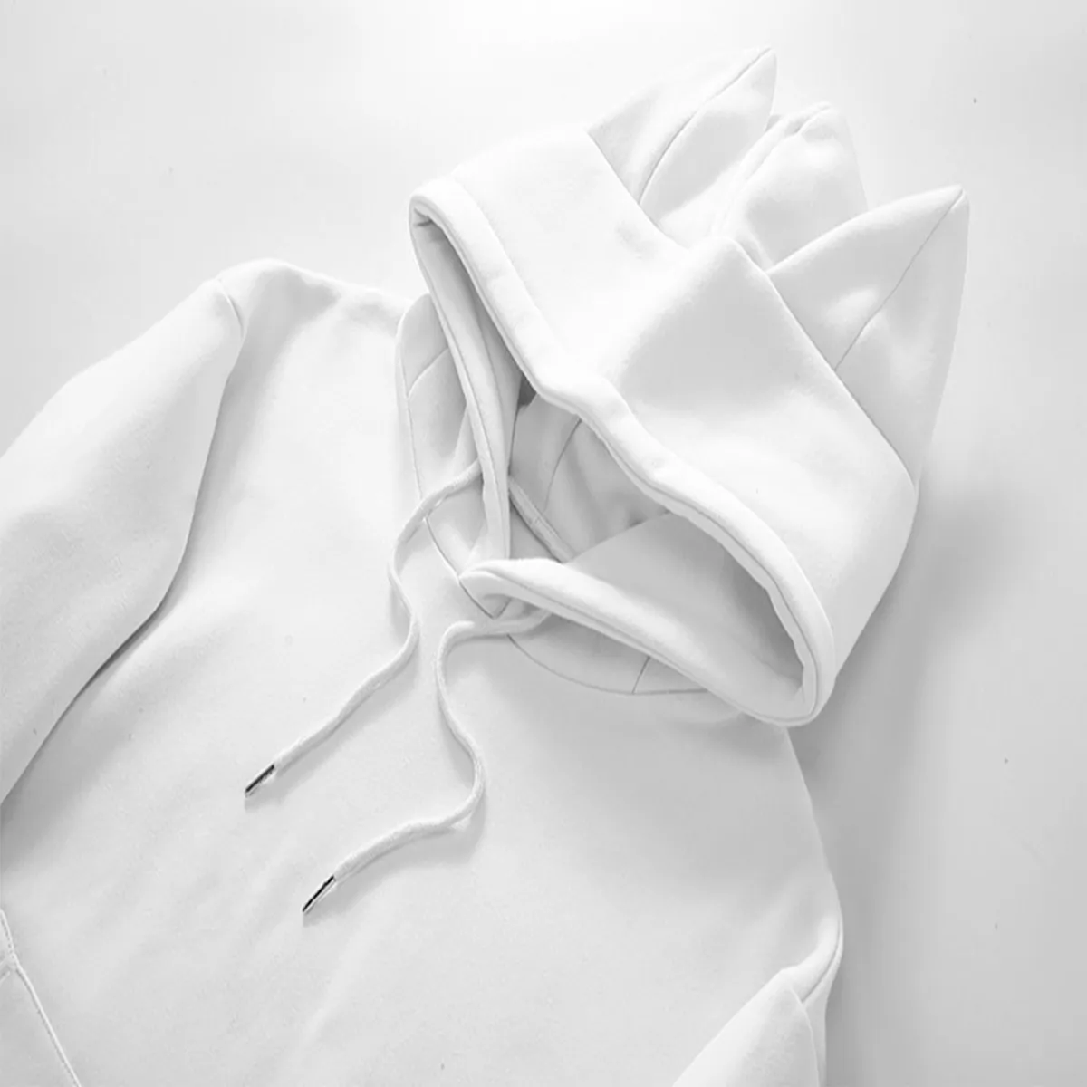 DHgatepod Cat Ear Hoodie - Cute Printed Pullover with Adorable Ears & Kangaroo Pocket (Unisex Casual Sweatshirt)