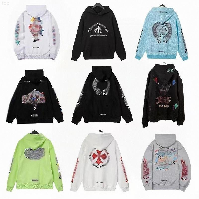 25ss designer chrome hoodie mens hoodies sweatshirts pullover cardigan jacket heartshoodie chrome hearts hooded high street letter prints for women men top zip up c