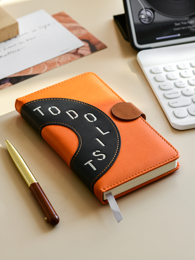 Todolist Planner Daily Check-in Portable A6 Diary High-Value Schedule Book Student Record Pocket Girls Weekly Planner Notebook Time Management Handboo
