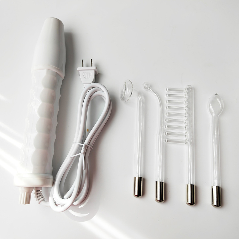 Portable high-frequency electrotherapy beauty equipment spot removal skin care hydrotherapy genuine leather 4 violet ray stick 241014