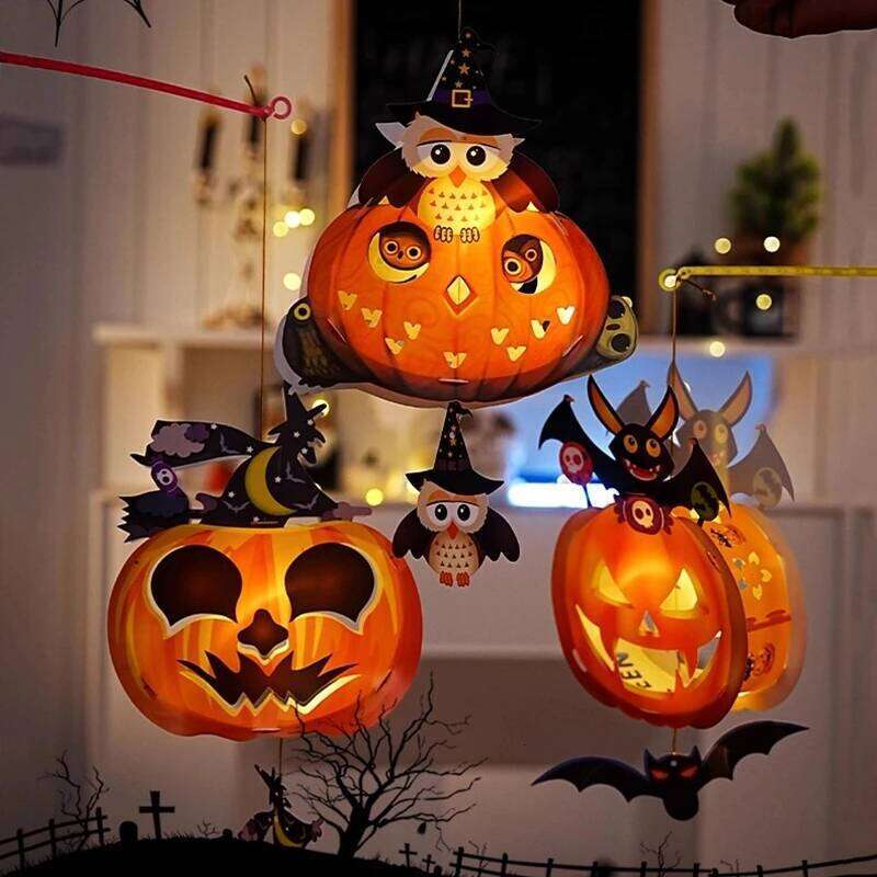 Pumpkin Halloween DIY Material Package Festival Decoration Ghost Lantern Accessorie Handmade Manual work