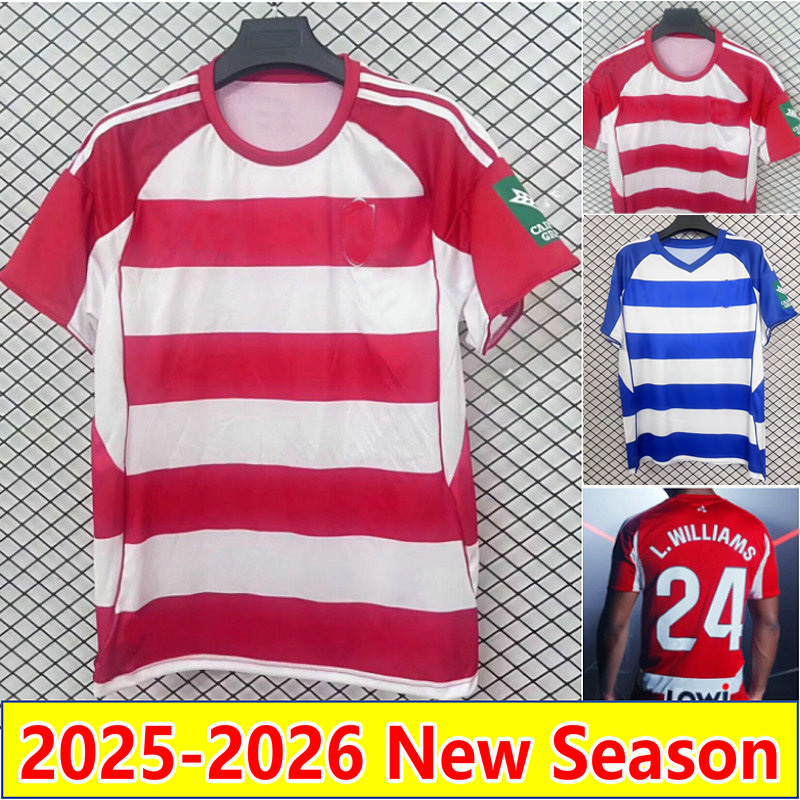 25 26 Granada soccer jersey BOYE WEISSMAN UZUNI STOICHKOV 2025 2026 home away PABLO S. Football shirt men kids uniforms camesita de foot
